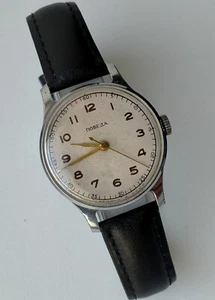 Pobeda 2608 Modell CHN-38K Vintage Original Soviet Mechanical Watch 1 MCHZ 1950s - Bild 1 von 11