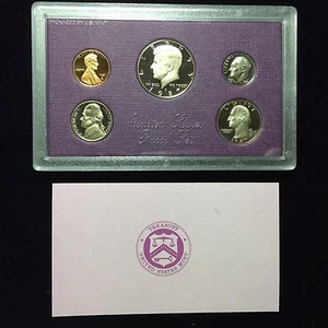 1987 US Mint Proof Set 5 Piece Clad Set COA OGP - Picture 1 of 2