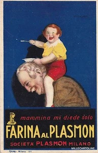 ARTIST SIGNED MAUZAN - FARINA  AL PLASMON - Picture 1 of 2