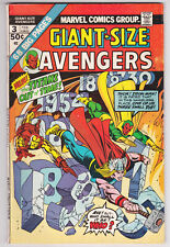 Giant-Size Avengers #3 Fine Plus 6.5 Vision Iron Man Thor Hawkeye Kang 1975