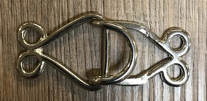 Schließe aus Metall - Gewand - Haken - silber - Bild 1 von 1