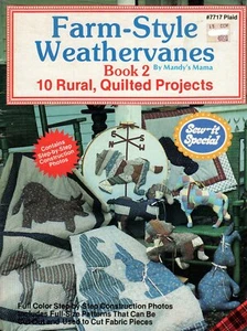Farm-Style Weathervanes Book 2 Bunnies, Horse, Gingham Dog, Manor Collie NOS - Picture 1 of 9