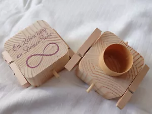 Geschenkbox 7,5x7,5x8,5 Hochzeit Geschenk Antrag Heiratsantrag Geldgeschenk NEU - Bild 1 von 2
