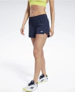 $60 Reebok Women’s United Epic Shorts Training Running In Navy Size M - Picture 1 of 7