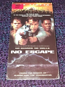 No Escape VHS Scifi Post Apocalyptic Action Thriller Ray Liotta - Picture 1 of 6