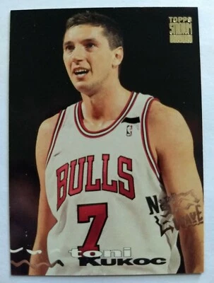 TONI KUKOC, 1993-94 TOPPS STADIUM CLUB NEW WAVE #275, BULLS - Image 1 of 2
