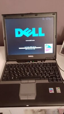 Vintage Dell Latitude D410 12" Laptop 1.86 Ghz CPU 760MB RAM 60GB HDD Windows XP - Image 1 of 4