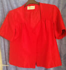 Red occasion short jacket New other size 20 Roman brand satin lined shortsleeved
