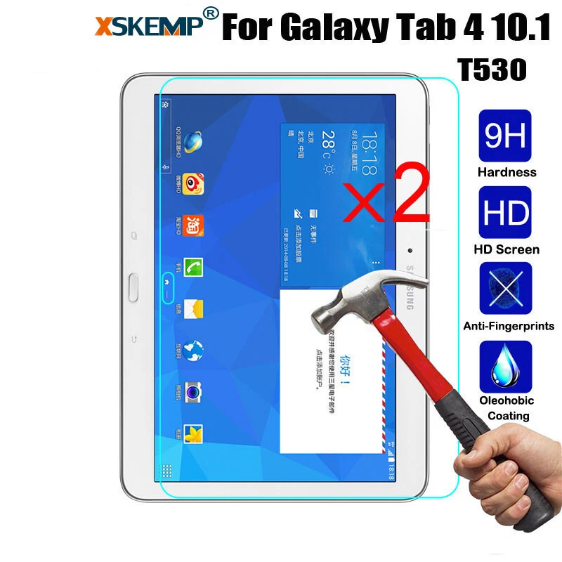 2PCS Samsung Galaxy Tab 4 10.1 T530 531 T535 Screen Protector Tempered Glass New - Image 1 of 4
