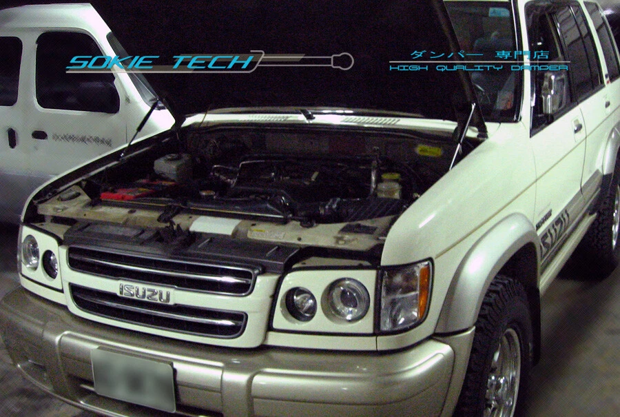 Kit de amortiguador de acero inoxidable con campana elevadora de puntal negro para Isuzu Trooper Acura SLX SUV Foto 1 de 1