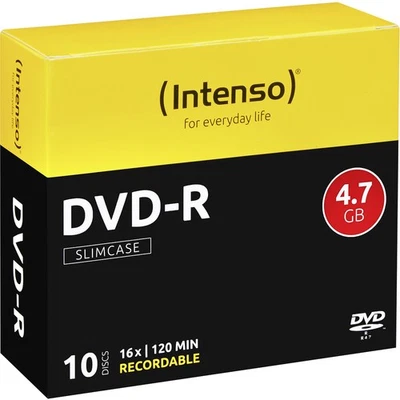 Intenso 4101652 DVD-R Rohling 4.7 GB 10 St. Slimcase - Bild 1 von 2