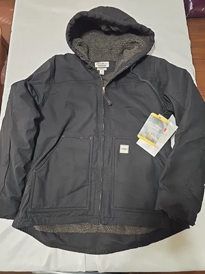 NUEVO Eddie Bauer Ropa de Trabajo Para Hombres Abrigo Grande con Capucha Negro Capataz Ajuste 3M Aislado  Foto 1 de 4