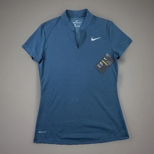 Nike Aeroreact Polo Shirt Golf Tennis Performance Short Sleeve 856789 Women Sz S - Picture 1 of 6