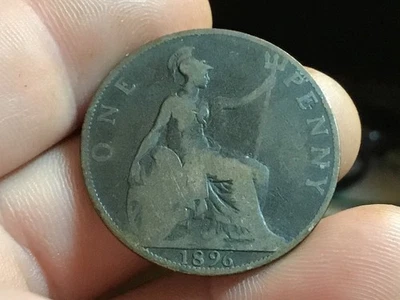 1896 or 1897 or 1898 or 1899 Large Penny UK Great Britain British. Large Cent - Image 1 of 4