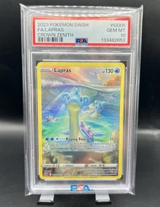 Lapras GG05/GG70 Pokemon Crown Zenith Galarian Gallery PSA 10 - Picture 1 of 1