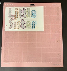 Little Sister Iron-On Rhinestone Transfer – DIY Custom Clothing - Picture 1 of 1