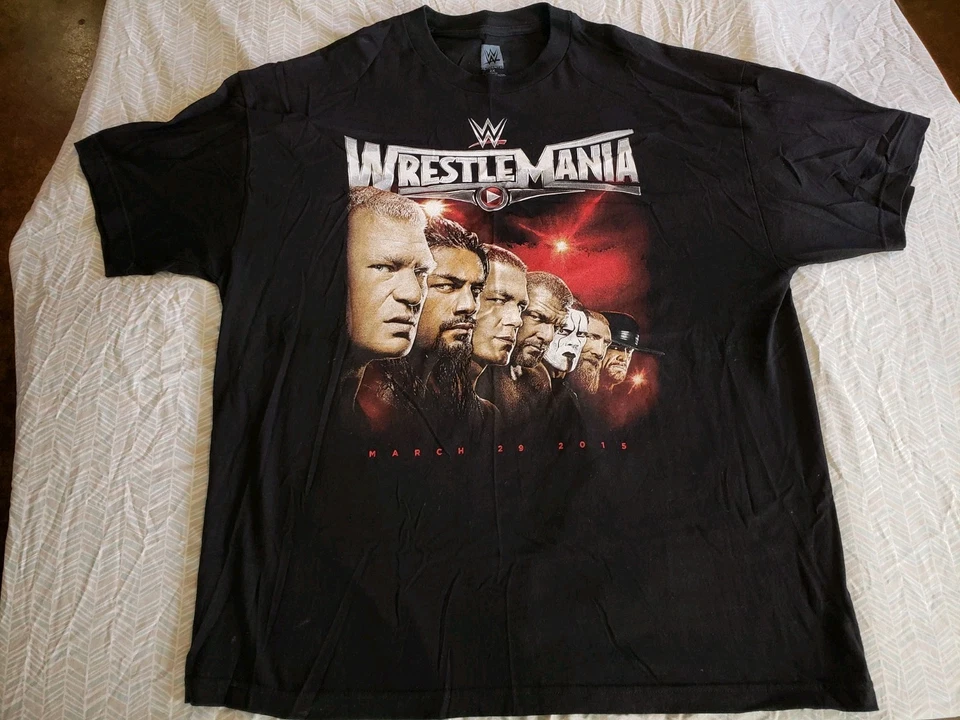 Camisa WWE Wrestlemania 31 2xl Excelente Estado WWF Sting Cena Brock Roman  Foto 1 de 4