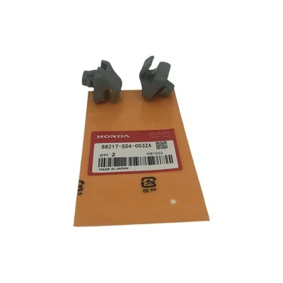2 GENUINE Honda Civic CR-V Insight Acura TSX Sunvisor Grey Clips 88217-S04-003ZA - Image 1 of 3
