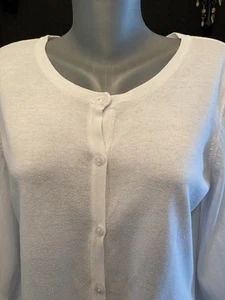 Strickjacke Weiß Gr. M - L von H&M - Bild 1 von 4