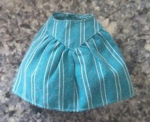 Vintage 1980's Barbie *Fashion Extra* Blue Skirt With White Stripes Clothing - Picture 1 of 4