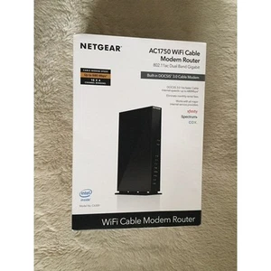 NETGEAR AC1750 WiFi DOCSIS 3.0 Kabel Modem Router (C6300) - Zdjęcie 1 z 2