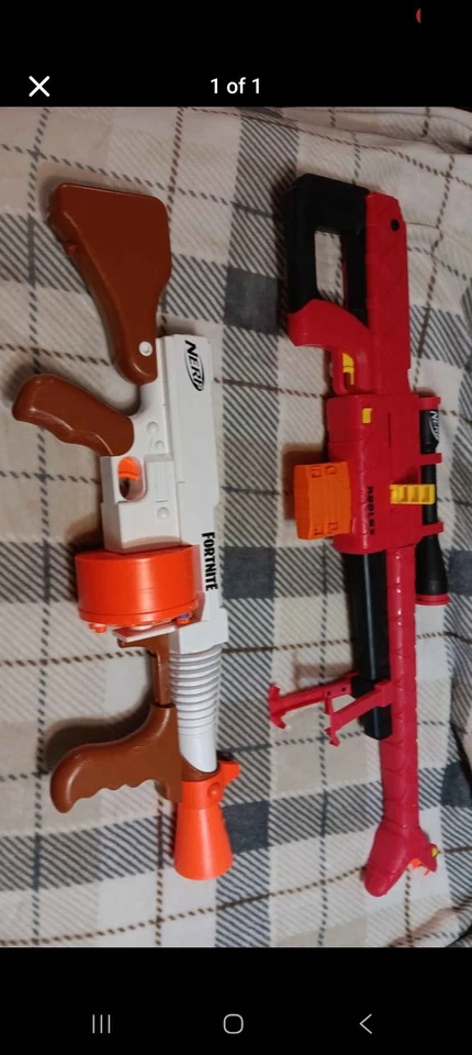 nerf gun sniper rifle with scope  Roblox/ Fortnite - Image 1 of 1