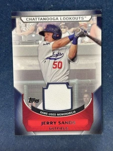 2011 Topps Minor League Materials Jerry Sands Jersey Lookouts - Picture 1 of 2