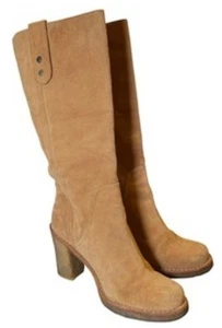 Ugg Australia Josie Tall Suede Leather Convertible Pull-on Boots Size 8 - Picture 1 of 15