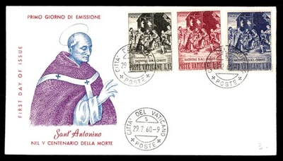 Mayfairstamps Vatican FDC 1960 Nativity Combo Sant Antonino First Day Cover aau_ - Image 1 of 2