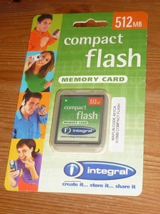 Brand New Integral Compact Flash Memory Card 512MB - Picture 1 of 2