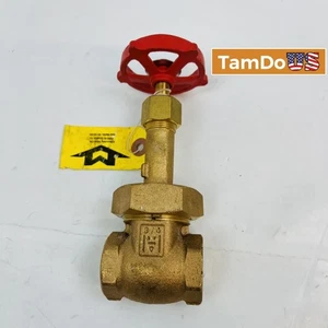 Milwaukee Valve Bronze Gate Valve 3/4" NPT, 150 SWP / 300 WOG - Made in USA - Picture 1 of 5