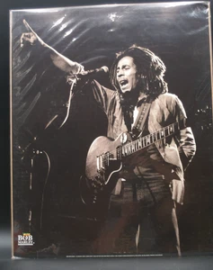 Bob Marley Poster Seppia Chitarra Musica Giamaica Reggae Spiritualità Rastafariana Nuovo - Foto 1 di 4