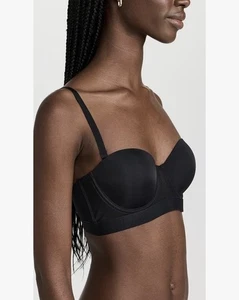 NWT LIVELY No Slip Black Bra Womens Size 32C- Adjustable Straps Or Strapless - Picture 1 of 12