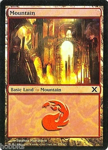 MTG - 10° Edizione - Mountain #379 - 2X - Foil - NM - Foto 1 di 1