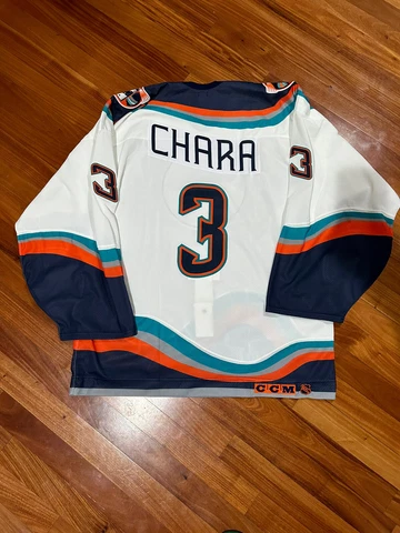 New York Islanders Pro Authentic CCM Wave White 58 Jersey Team Issue Zdeno Chara Cover