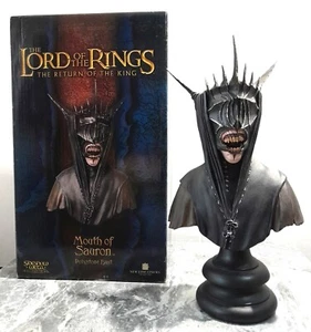 Sideshow Weta Lord Of The Rings Mouth Of Sauron 1/4 Bust - L E Boxed - Foto 1 di 6