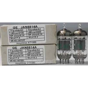 JAN-5814A 12AU7 ECC82 GE Green Print Made in U.S.A Ampltrex Tested 1 MP - Picture 1 of 12