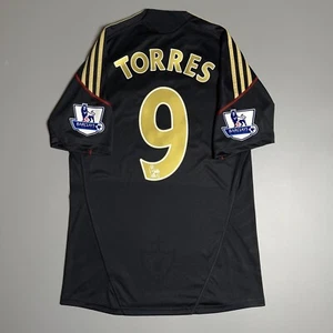 LIVERPOOL ADIDAS 2009/2010 FOOTBALL SOCCER AWAY JERSEY #9 TORRES SIZE “M” E85670 - Picture 1 of 17