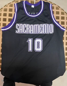Mike Bibby Signed / Autographed Custom Jersey Sacramento Kings Beckett - Picture 1 of 7