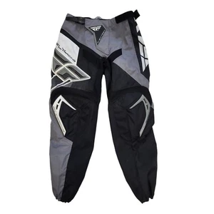 Fly Racing Black Nylon Biker Trousers UK Boys age 12-13 W28 L26 AA291 - Picture 1 of 6