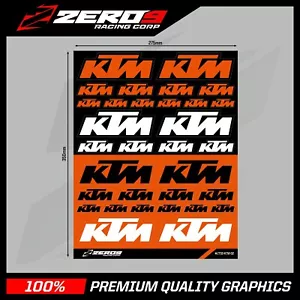 KTM AUFKLEBER, MOTOCROSS AUFKLEBER, AUFKLEBERBLATT, MX AUFKLEBER SX SXF #ZTSS-KTM-02 - Bild 1 von 1