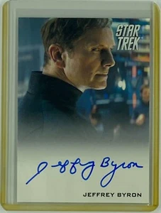 TARJETA DE AUTÓGRAFO STAR TREK firmada por JEFFREY BYRON como ADMINISTRADOR DE PRUEBAS - Imagen 1 de 2