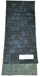 Upholstery Fabric Swatch Navy Blue With Black.  18.25" X 4".  Swatch #10 R - Picture 1 of 4