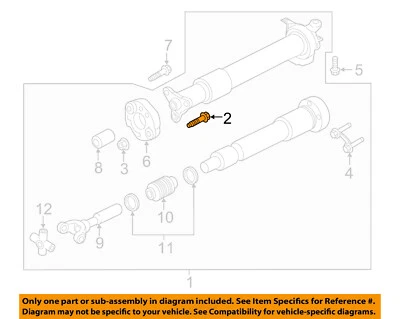 Conjunto de eje de transmisión Ford OEM 15-23 Mustang W500544S439 Foto 1 de 2