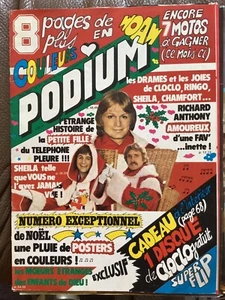 Podium 34 12/1974 C François, C Jérôme, Christophe couverture seulement 25/631 - Foto 1 di 2