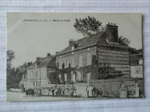CPA 76 ECRAINVILLE MAIRIE ET ECOLE - Picture 1 of 2
