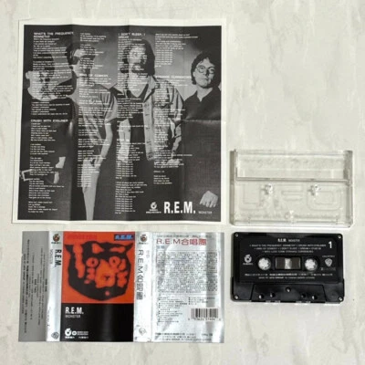 R.E.M. REM 1994 Monster Taiwan Edition Cassette Tape Album with Promo Insert - Image 1 of 4