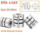 Servomotor Flexible Shaft Couplings Precision D56 Double Diaphragm Cnc Coupler
