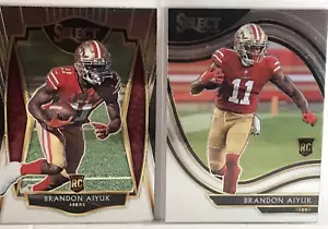 2020 Brandon Aiyuk Select RC LOT (2): FIELD level #366 & Premier #166. 49ers WR - Bild 1 von 7
