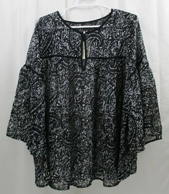  Blusa manga campana marca Lucky para mujer 1X Foto 1 de 4